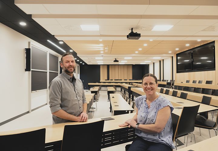 Salle de cours rénovée